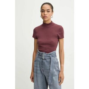 IRO tricou femei, culoarea bordo, WP19ABELLE imagine