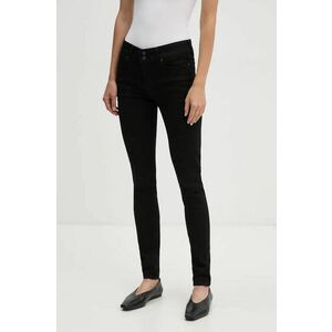 Levi's jeansi 711 DOUBLE BUTTON femei, culoarea negru imagine