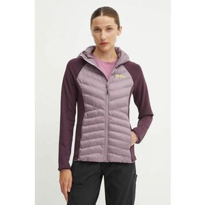 Jack Wolfskin jacheta de exterior Routeburn Pro Hybrid culoarea violet imagine