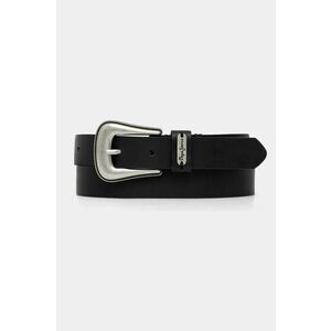 Pepe Jeans curea de piele MILDRED BELT femei, culoarea negru, PL020852 imagine