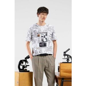 Medicine tricou barbati, culoarea alb, modelator imagine