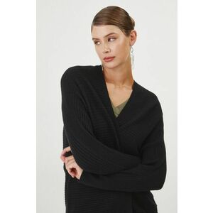 Medicine cardigan femei, culoarea negru, light imagine