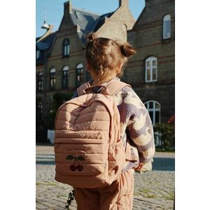 Konges Sløjd ghiozdan copii JUNO QUILTED BACKPACK MIDI culoarea portocaliu, mare, cu imprimeu, KS101249 imagine