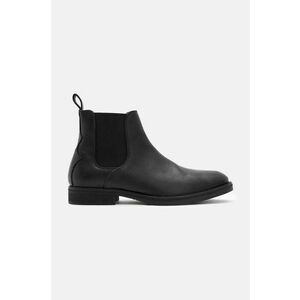 AllSaints ghete chelsea de piele Creed Boot barbati, culoarea negru, M040FB imagine