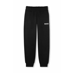 BOSS pantaloni de trening pentru copii culoarea negru, neted, J51153 imagine