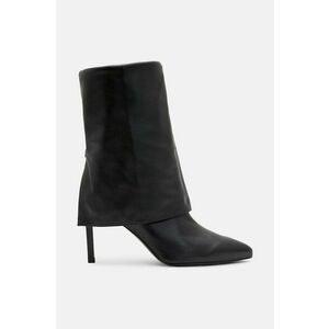 AllSaints cizme de piele Odyssey Boot femei, culoarea negru, cu toc cui, W101FB imagine