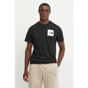 The North Face tricou Fine Tee barbati, culoarea negru, cu imprimeu, NF0A8A6MJK31 imagine