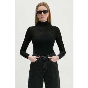 Drykorn pulover de lana femei, culoarea negru, light, cu turtleneck, 420154 88024 imagine