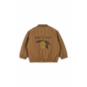 Konges Sløjd geaca bomber pentru copii JUNO BOMBER JACKET culoarea maro, KS101245 imagine