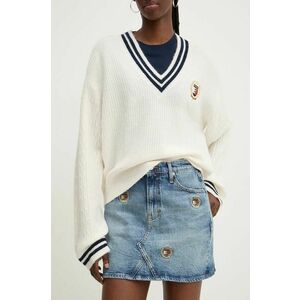 Tommy Jeans fusta jeans mini, creion, DW0DW19653 imagine