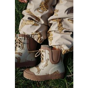 Konges Sløjd cizme copii THERMO BOOTS PRINT culoarea maro, KS101306 imagine