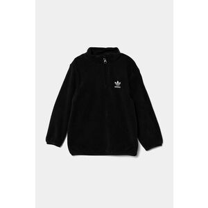 adidas Originals hanorac polar pentru bebeluși POLAR FLEECE HZ culoarea negru, neted, IW1010 imagine