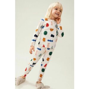 Liewood pijamale de bumbac pentru copii culoarea bej, modelator imagine