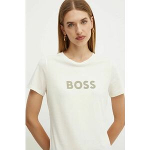 BOSS Orange tricou din bumbac BOSS ORANGE femei, culoarea alb, 50501139 imagine