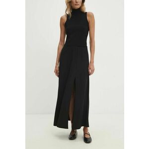 Answear Lab fusta culoarea negru, maxi, evazati imagine