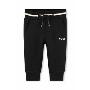 BOSS pantaloni de trening pentru bebeluși culoarea negru, neted, J51272 imagine