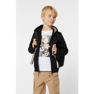 BOSS tricou de bumbac pentru copii culoarea alb, cu imprimeu, J51217 imagine