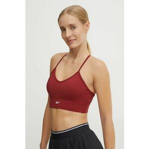 Reebok sutien sport Identity Training culoarea bordo, neted, 100205299 imagine