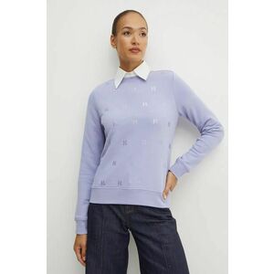 Karl Lagerfeld bluza femei, culoarea violet, cu imprimeu, 246W1804 imagine