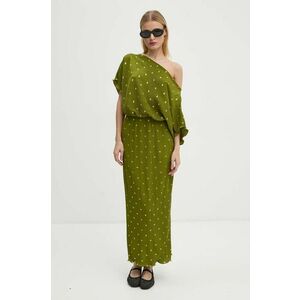 Never Fully Dressed rochie Olive Tilly Dress culoarea verde, maxi, drept, NFDDR1675 imagine