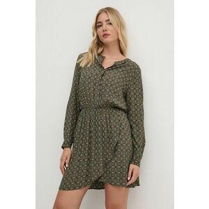 Pepe Jeans rochie PERNICIA culoarea verde, mini, evazati, PL953622 imagine