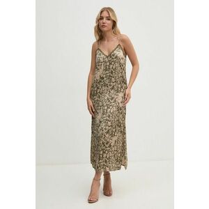 Pepe Jeans rochie PETALY culoarea verde, maxi, drept, PL953620 imagine