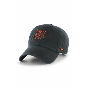 47 brand șapcă de baseball din bumbac MLB Detroit Tigers culoarea negru, cu imprimeu, B-RGW09GWSNL-BKC imagine