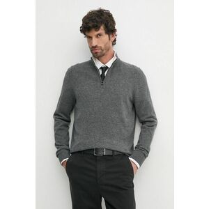 BOSS pulover de lana barbati, culoarea gri, light, cu turtleneck, 50530314 imagine