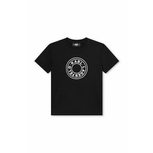 Karl Lagerfeld tricou de bumbac pentru copii culoarea negru, cu imprimeu, Z30235 imagine