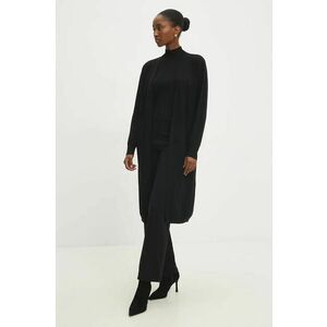 Answear Lab pantaloni, top și cardigan culoarea negru imagine