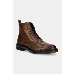 Hackett London ghete de piele EGMONT RANGE barbati, culoarea maro, HMS21411 imagine