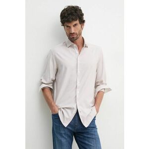 Hackett London camasa barbati, culoarea bej, cu guler italian, regular, HM3010096 imagine