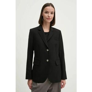 Dkny sacou culoarea negru, un singur rand de nasturi, neted, D2G4A200 imagine