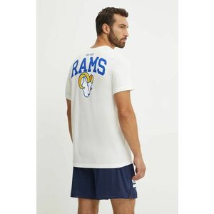 Nike tricou din bumbac Los Angeles Rams barbati, culoarea bej, cu imprimeu, N199-11K-95-8AB imagine