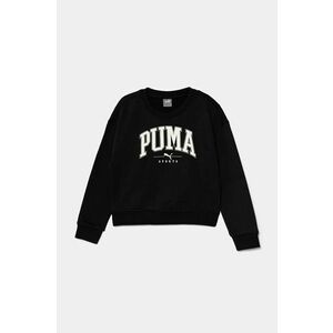 Puma bluza copii SQUAD Crew culoarea negru, cu imprimeu, 681763 imagine