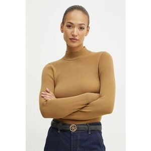 MICHAEL Michael Kors pulover femei, culoarea maro, light, cu turtleneck, MF460Z133D imagine