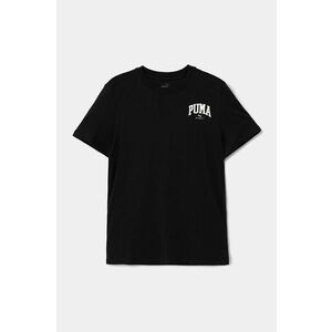 Puma tricou de bumbac pentru copii SQUAD Smallphic Tee culoarea negru, cu imprimeu, 682773 imagine