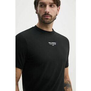 Karl Lagerfeld tricou barbati, culoarea negru, cu imprimeu, 544221.755054 imagine