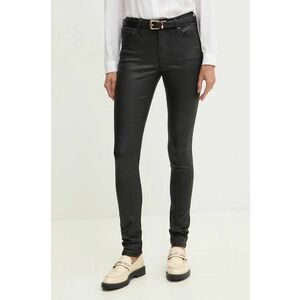 Pepe Jeans jeansi SKINNY JEANS MW femei, culoarea negru, PL204728XM5 imagine