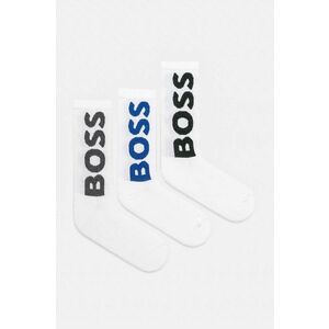 BOSS sosete 3-pack barbati, culoarea alb, 50524259 imagine