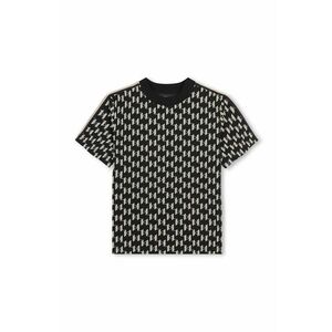 Karl Lagerfeld Tricou de bumbac pentru copii culoarea negru, modelator imagine