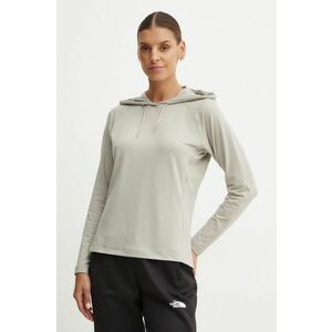 Helly Hansen bluza VERGLAS LIGHT femei, culoarea bej, cu glugă, melanj, 62964 imagine