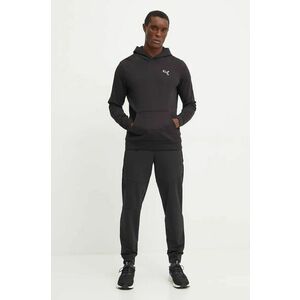 Puma hanorac de bumbac BETTER ESSENTIALS barbati, culoarea negru, cu glugă, neted, 676814 imagine