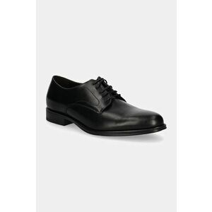 Hackett London pantofi de piele DUKE MASTER barbati, culoarea negru, HMS21407 imagine