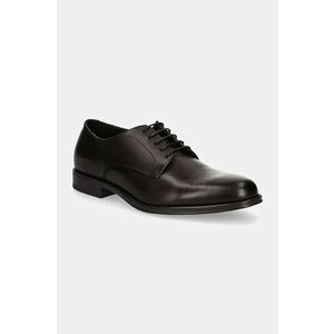 Hackett London pantofi de piele DUKE MASTER barbati, culoarea maro, HMS21407 imagine