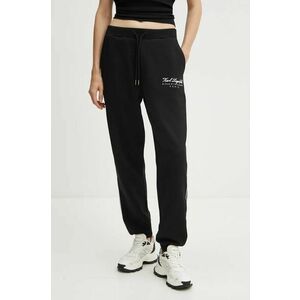 Karl Lagerfeld pantaloni de trening culoarea negru, cu imprimeu, 246W2108 imagine