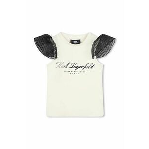 Karl Lagerfeld tricou copii culoarea bej, Z30299 imagine