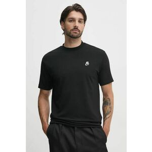 Karl Lagerfeld tricou barbati, culoarea negru, cu imprimeu, 544221.755124 imagine