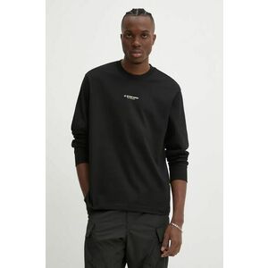 G-Star Raw longsleeve din bumbac culoarea negru, neted, D25078-C336 imagine