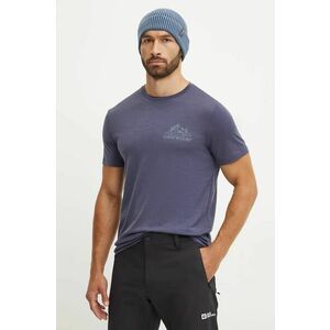 Icebreaker tricou sport Merino 150 Tech Lite culoarea gri, cu imprimeu, IB0A572R8841 imagine